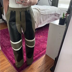 Fashion Nova Olive and Black Pants